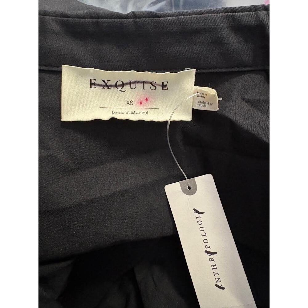 Anthropologie Tobie Button-Front Pleated Shirt Dress Mini Edition XS - Picture 4 of 4